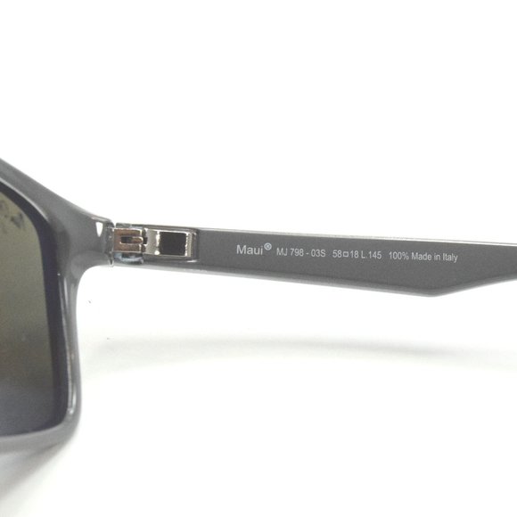 Maui Jim Sunglasses Onshore MJ 798-03S Blue Black Stripe Fade  / Blue Ha… - Picture 4 of 6